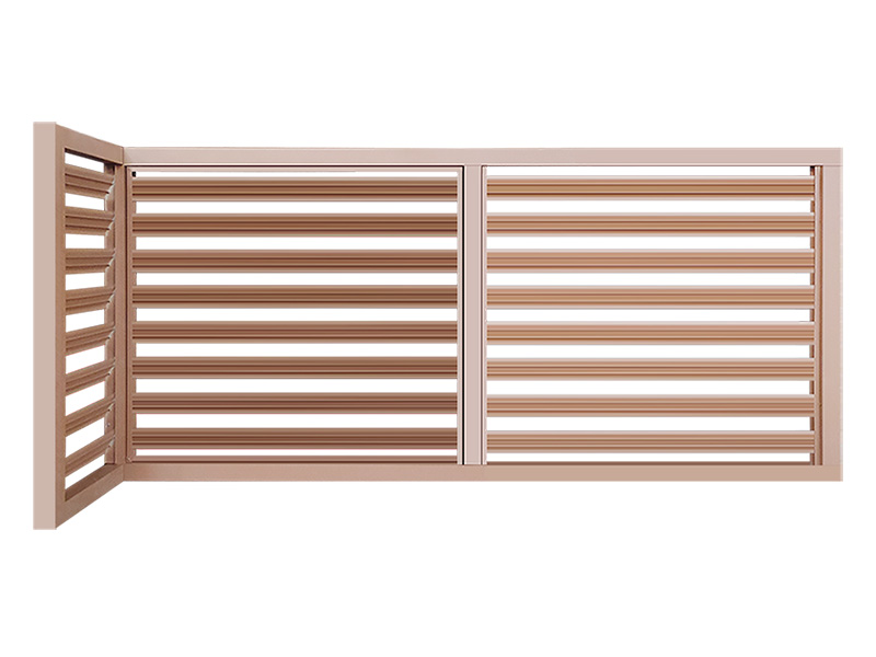 L型百葉空調鋁合金圍欄