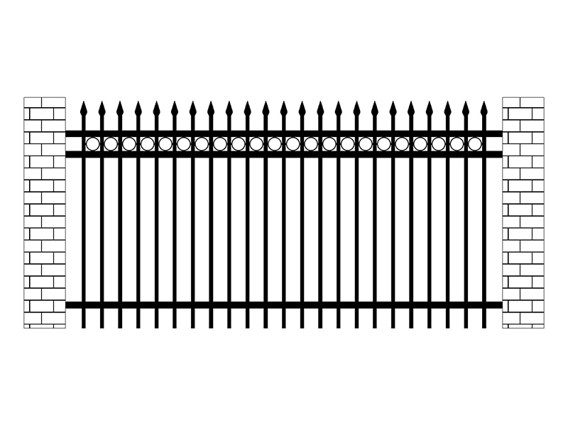 廠區(qū)鋅鋼圍欄圖片